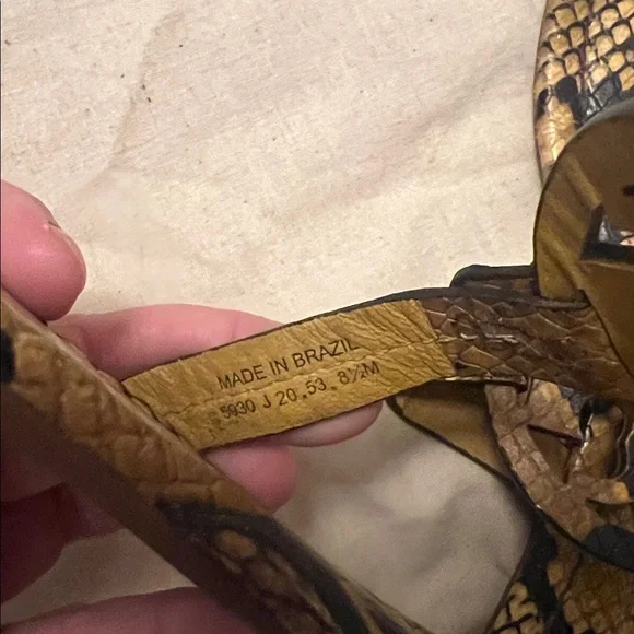 Tory Burch Snake Print Sandals - Picture 4 of 5